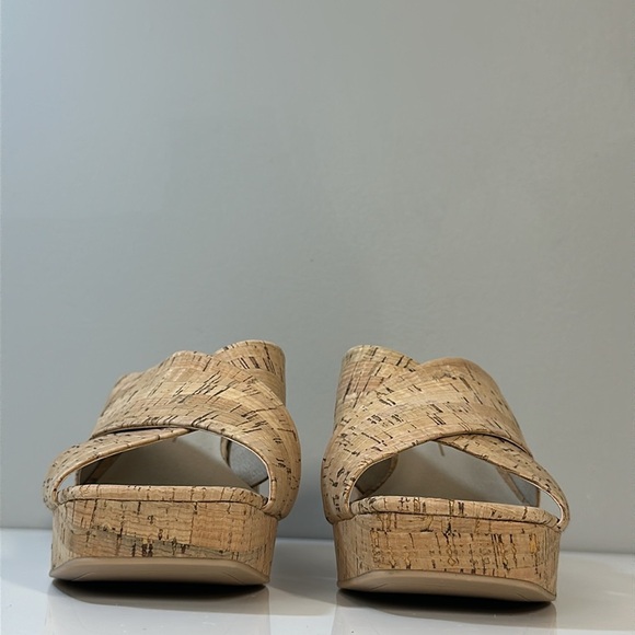 Dolce Vita Martin Cork Square Toe Slides Heeled Sandals Size 11 - Picture 4 of 15
